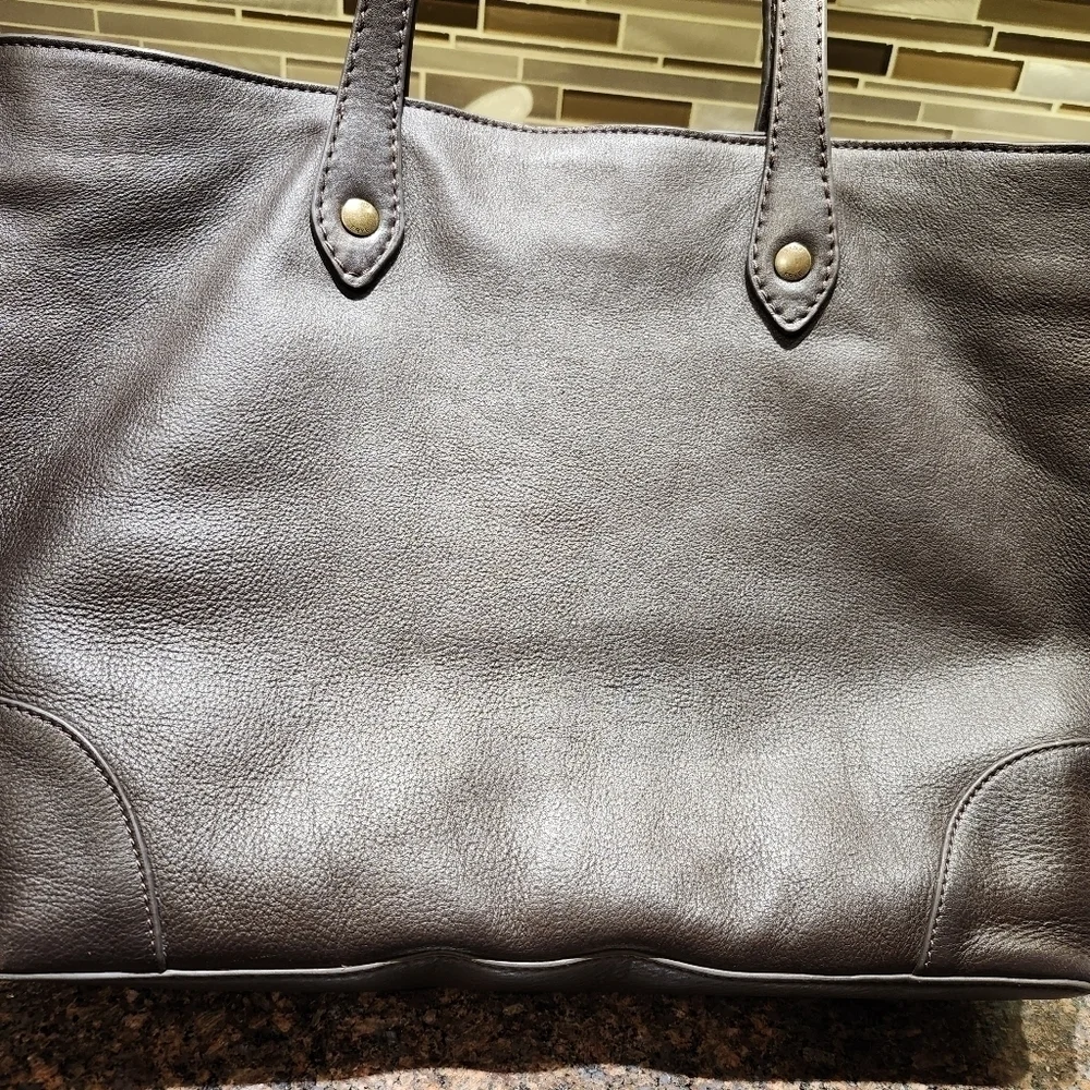 Frye Brown Studded Tote